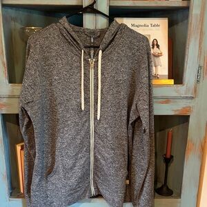 Vuori xl zip up jacket grey hoodie